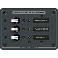 Blue Sea 8058 AC 3 Position Toggle Circuit Breaker Panel White Switches Boat