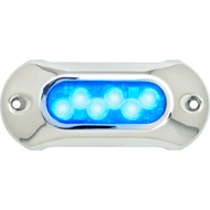 Attwood Light Armor Underwater LED Light 6 LEDs Blue 65UW06B-7 Boat Sailboat