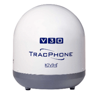 KVH Ultra-Compact TracPhone; V30 w/DC-BDU 01-0432-01 Boat Yacht Marine