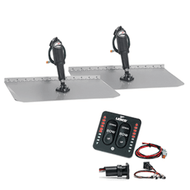 Lenco 12"x12" Standard Trim Tab Kit w/LED Integrated Switch Kit 12V 15109-103