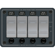 Blue Sea 8666 Contura 4 Bilge Pump Control Panel Boat Sailboat Electrical
