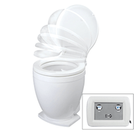 Jabsco Lite Flush Electric 12V Toilet w/Control Panel 58500-1012 Boat Marine
