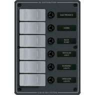 Blue Sea 8053 Slate Grey 6 Position Vertical Boat Sailboat Electrical