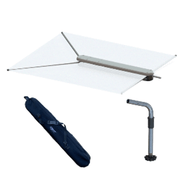 Taco ShadeFin w/White Fabric Case & Fixed Rod Holder Mount Kit Boat T10-3000-3