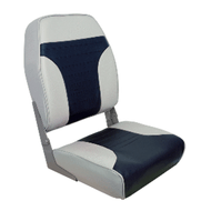 Springfield High Back Multi-Color Folding Seat Blue/Grey Boat 1040661