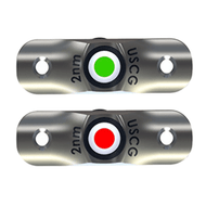 Taco Rub Rail Mounted LED Navigation Light Set 2-1/2" Boat Yacht F38-6800D