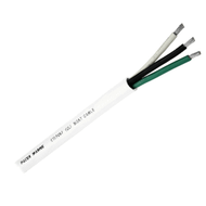 Pacer Round 3 Conductor Cable 250' 14/3 AWG Black Green & White Boat Yacht