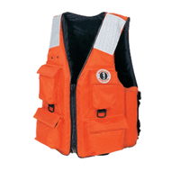 Mustang 4-Pocket Flotation Life Vest Orange XXL MV3128T2-2-XXL-216 Boat Yacht