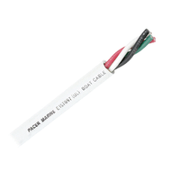 Pacer Round 4 Conductor Cable 100' 14/4 AWG Black Green Red & White Boat Yacht
