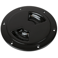 Sea-Dog Smooth Quarter Turn Deck Plate Black 8" Boat 336185-1
