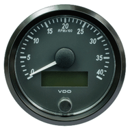 VDO SingleViu 80mm (3-1/8") Tachometer 4000 RPM Gage Boat A2C3832990030