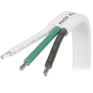 Pacer 14/3 AWG Triplex Cable Black/Green/White 250' Roll W14/3-250 Boat Yacht