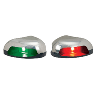 Perko Red/Green Horiz Mount Side Navigation Light Pair St Steel 0626DP0STS Boat