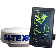 SI-TEX T-760 Compact Color Radar w/4kW 18" Dome 7" Touchscreen Boat Yacht