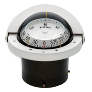 Ritchie FNW-203 Navigator Compass Flush Mount White Boat Sailboat