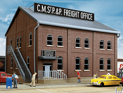 Walthers Cornerstone Brick Freight Office Building Kit HO Gauge WH933-2953