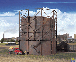 Walthers Cornerstone Gas Storage Tank Building Kit HO Gauge WH933-2907