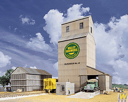 Walthers Cornerstone Valley Growers Association Steel Grain Elevator Building Kit HO Gauge WH933-3096