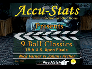 Johnny Archer vs. Nick Varner* (Finals) (DVD) | 1990 U.S. Open