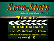 Jim Mataya vs. Steve Mizerak* (DVD) | 1992 Rak'm Up Classic