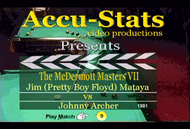 Pretty Boy Floyd vs. Johnny Archer* (DVD) | 1991 McDermott Masters
