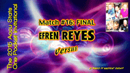 Efren Reyes vs. Danny Smith* (Finals) (DVD) | 2015 One Pocket Invitational