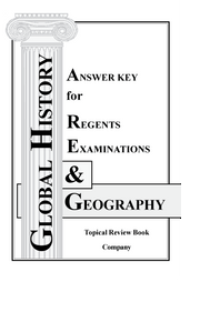 Global History & Geography Answer Key For Regents Examinations (Hard Copy)