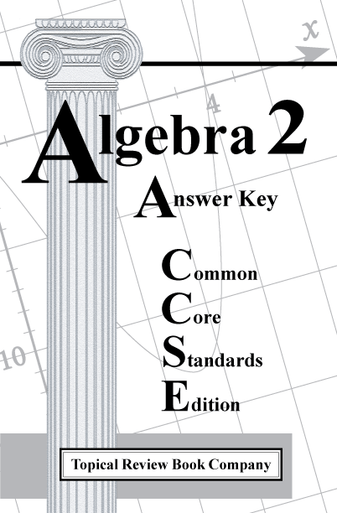 algebra 2 assignment answer key