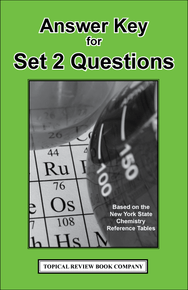 Chemistry Reference Tables Workbook (2nd Edition) - Answer Key (Hard Copy)