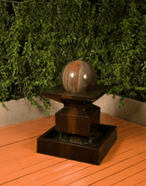 Alaster with Ball Fountain - Material GFRC - Finish Absolute