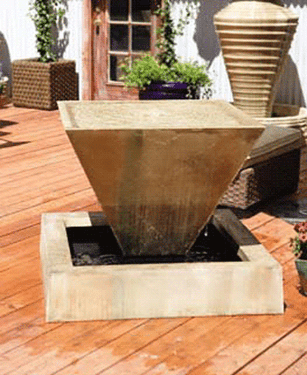 Oblique Fountain - Material : GFRC - Finish : Sierra