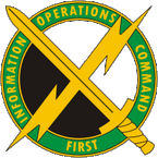 STICKER US ARMY UNIT 1ST INFORMATION BATTALION