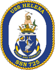 STICKER U.S. Navy USS Helena SSN-725 Submarine Emblem