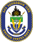 STICKER U.S. Navy LCS Squadron One Littoral Combat Ship Emblem Crest