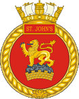 Canadian Navy HMCS St. John`s (FFH 340) Frigate Badge STICKER