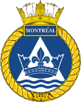 Canadian Navy HMCS Montreal (FFH 336) Frigate Badge Sticker