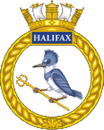Canadian Navy HMCS Halifax (FFH-335) Frigate Badge Sticker