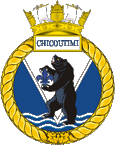 Canadian Navy HMCS Chicoutimi (SSK 879) Submarine Badge Sticker