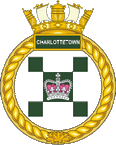 Canadian Navy HMCS Charlottetown (FFH 339) Frigate Badge Sticker