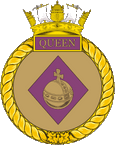 Canadian Naval Reserve HMCS Queen (Canada) Badge Sticker
