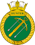 Canadian Naval Reserve HMCS Hunter Badge Sticker