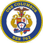 USN USS Columbus SSN 762 Submarine Emblem STICKER