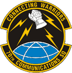 STICKER USAF 70th Communications Squadron Emblem