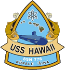 STICKER USN US NAVY SSN 776 USS Hawaii