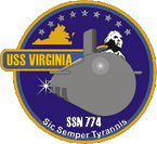 STICKER USN US NAVY SSN 774 USS VIRGINIA