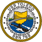 STICKER USN US NAVY SSN 769 USS TOLEDO