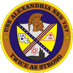 STICKER USN US NAVY SSN 757 USS Alexandria
