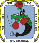 STICKER USN US NAVY SSN 752 USS Pasadena