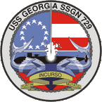 STICKER USN US NAVY SSN 729 USS Georgia