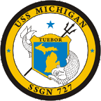 STICKER USN US NAVY SSN 727 USS Michigan